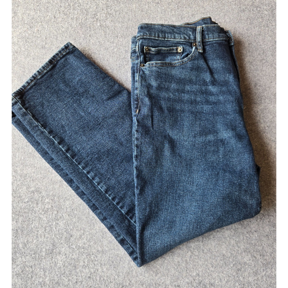 Calvin Klein Jeans Women's Jeans Cropped Straight Leg Dark Wash Size 14 (33x26)